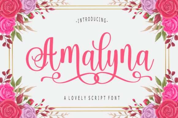Amalyna: A Modern Handwritten Font for Digital Marketing