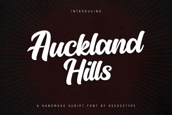 Auckland Hills: A Handwritten Font for Bold Editorial Design