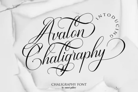Avalon Chaligraphy Font for Modern Branding