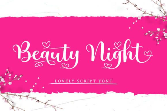 Beauty Night: A Script Font for Editorial Elegance