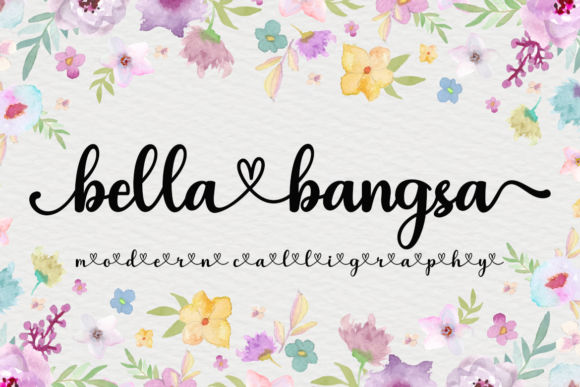 Bella Bangsa Font for Branding Projects