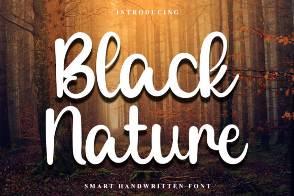 Black Nature Font for Web Design