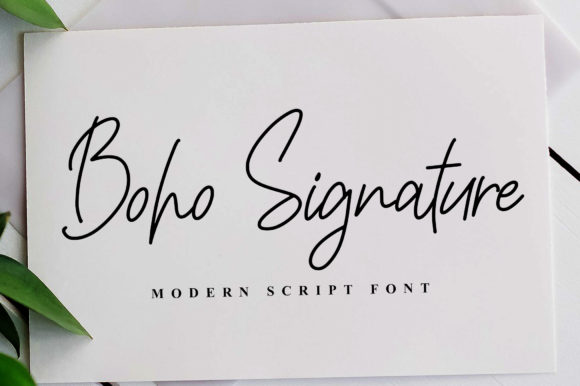 Boho Signature: A Font That Elevates Brand Identity