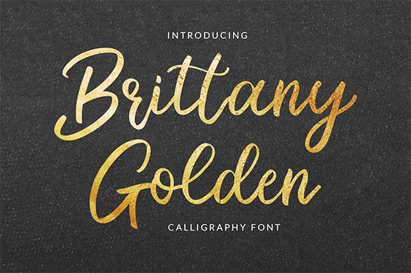 Brittany Golden: A Script Font for Elegance and Impact