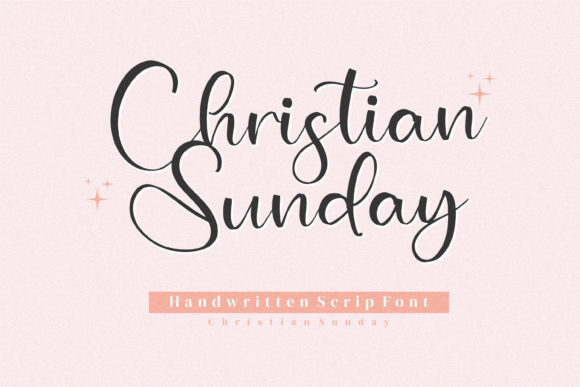 Christian Sunday Script Font for Handmade Creations