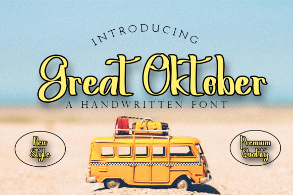 Great Oktober: A Script Font for Elegant Editorial Design