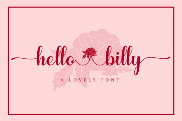 Hello Billy: A Modern Handwritten Font for Editorial Design