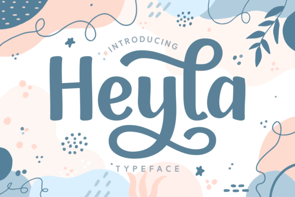 Heyla: A Script Font for Modern Branding and Design