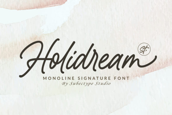 Holidream: A Vintage Script Font for Modern Branding
