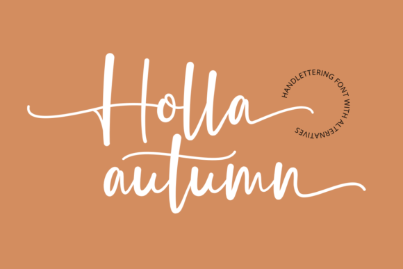 Holla Autumn: A Handwritten Font for Branding Projects