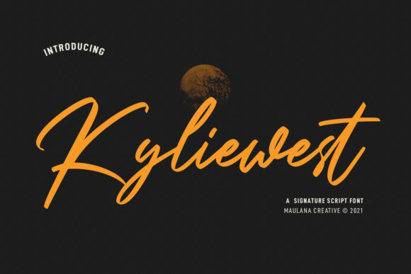 Kyliewest Signature Font for Elegant Digital Designs