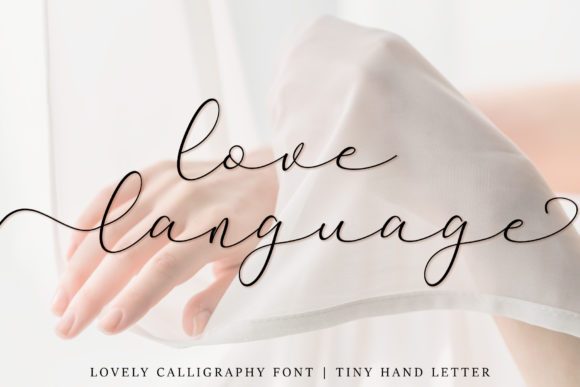 Love Language Script Font for Editorial Design