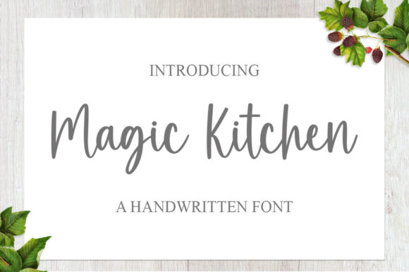 Magic Kitchen Font for Branding Projects