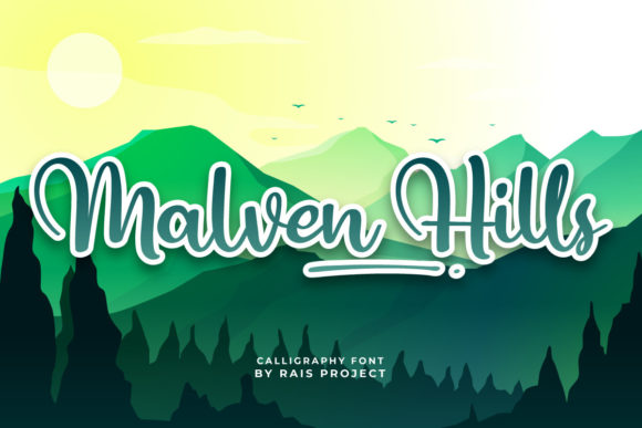Malven Hills Font for Handmade Creations