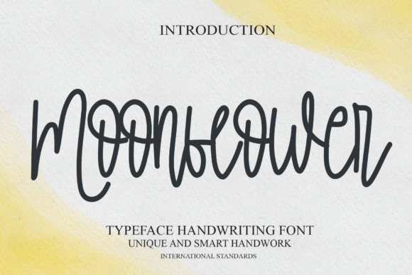 Moonflower Script Font for Handmade Creations