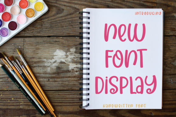 New Font Display: A Cute Script Font for Creative Branding
