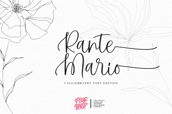 Rante Mario: A Handwritten Font for Modern Editorial Design