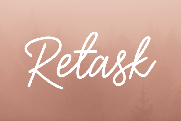 Retask: A Bouncy Script Font for Web Design