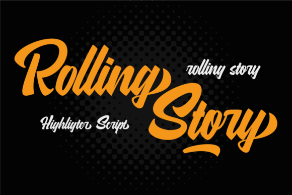 Rolling Story: A Cursive Font for Timeless Branding