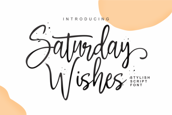 Saturday Wishes Script Font for Editorial Design