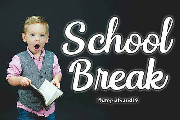 School Break Font for Editorial Design