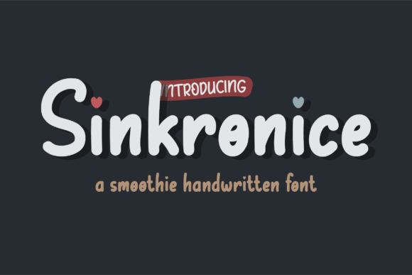 Sinkronice: A Handwritten Font for Modern Editorial Design
