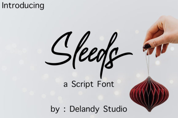 Sleeds: A Graceful Script Font for Editorial Design