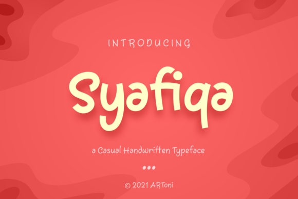 Syafiqa Handwritten Font for Editorial Design