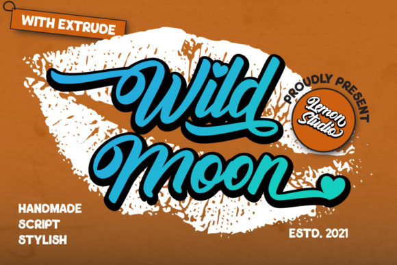 Wild Moon Font for Handmade Creations