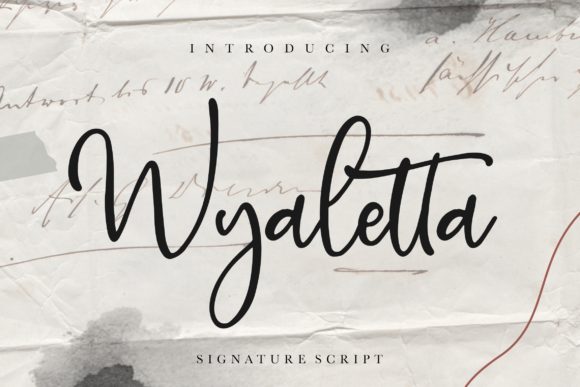 Wyaletta: A Handwritten Font for Modern Branding